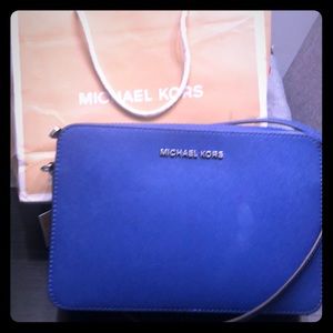 Michael Kors blue purse